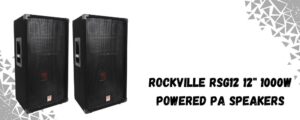 The image shows rockville outdoor speakers