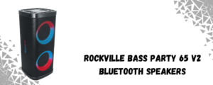 The image shows Rockville Bluetooth speaker