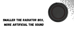 The image shows a subwoofer